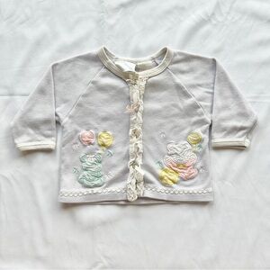 Vintage McKids Circus Animal/Party Animal Cardigan Coquette Y2K 🎈Size 9 Months
